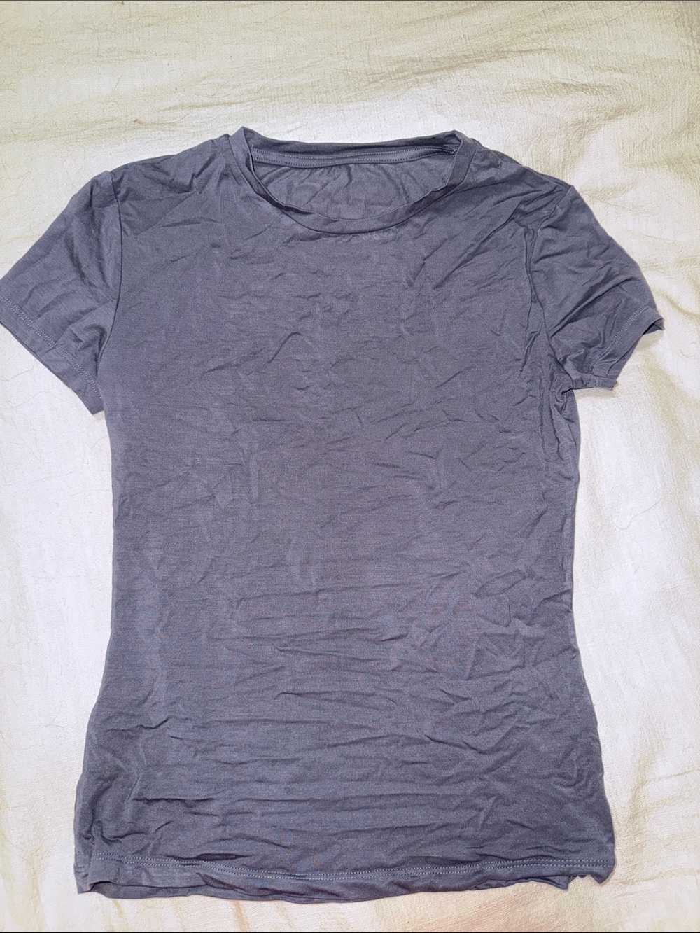 Classic Crew Neck Women's T-Shirt in Charcoal Gray